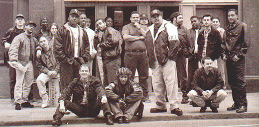 HARDTIMES CLUB in 1994 left to right JP, Johnny D, Saul, Todd Terry, shelly(disciple's girl), Terry Hunter, Steve, DJ Disciple, elliot, Benji Candelario, Tony Humpries, D'bora, David Camamcho, Maurice Joshua, Roger Sanchez, DJ Pierre, Louie Vega, john, Phil Chesseman, and George Morel.